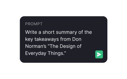 Summarize and analyze content with AI
