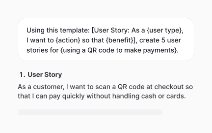 Template-based prompts