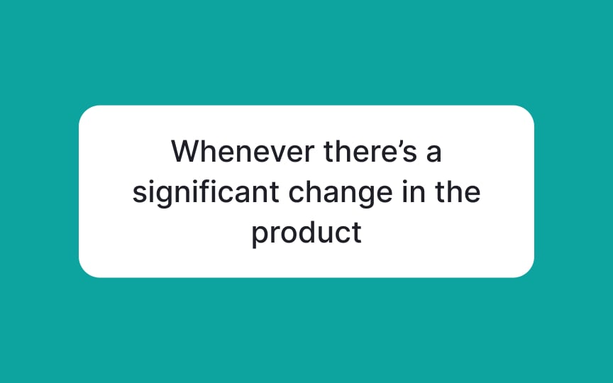 Testing frequency Best Practice