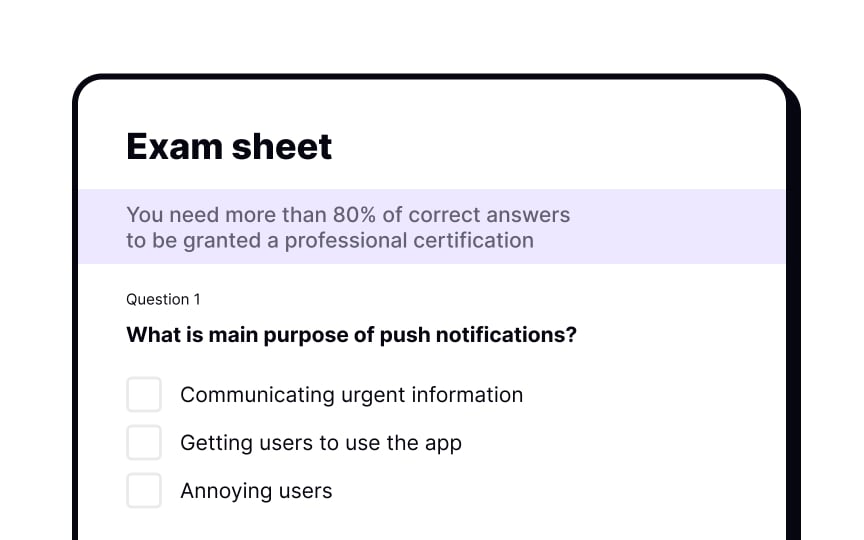 The $100 test Bad Practice
