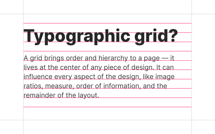 The baseline grid