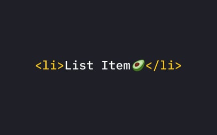 The item tag <li>