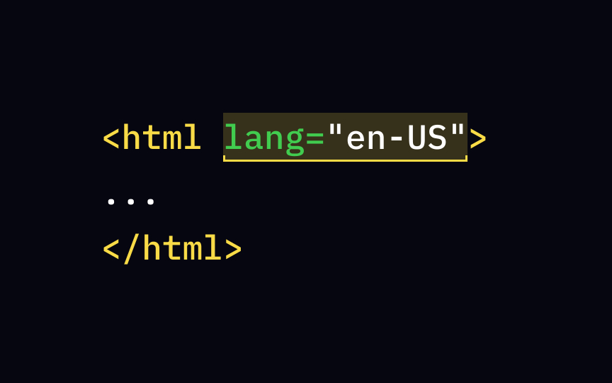 The lang attribute