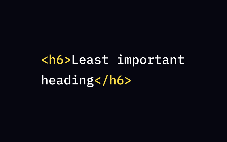 The least important heading Best Practice
