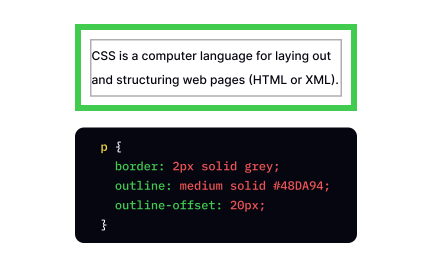 CSS outline-offset property