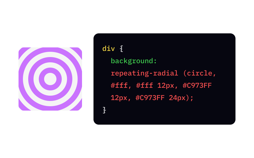 CSS repeating-radial-gradient function Bad Practice