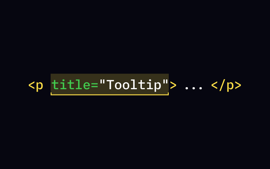 The title attribute