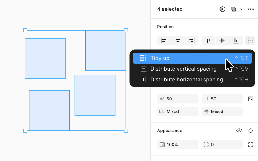 Tidy up tool