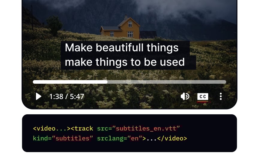 The <track> tag Best Practice