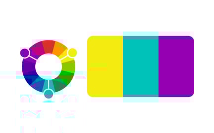 Triadic color schemes