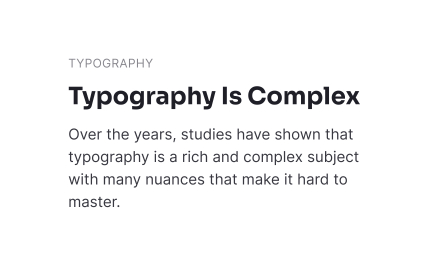 Typographic hierarchy
