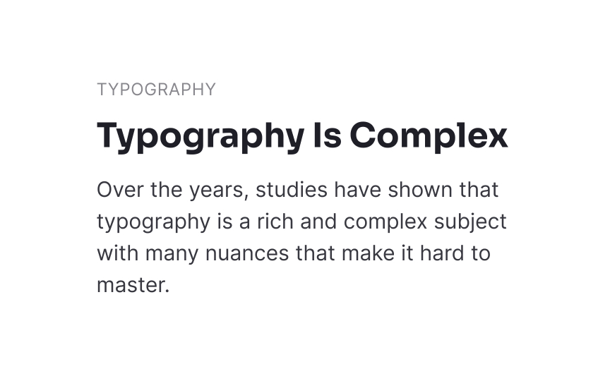 Typographic hierarchy