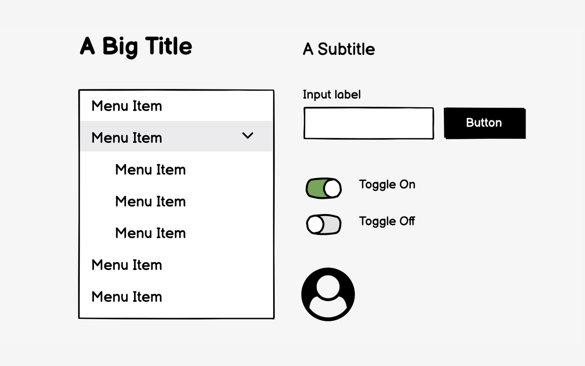 Use basic components in wireframes Best Practice