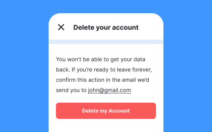Ask users to confirm destructive actions