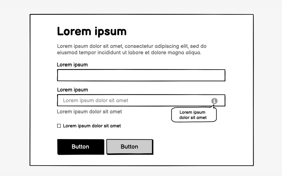 Use real content in wireframes Bad Practice