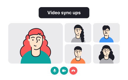 Use video calls for team meetings
