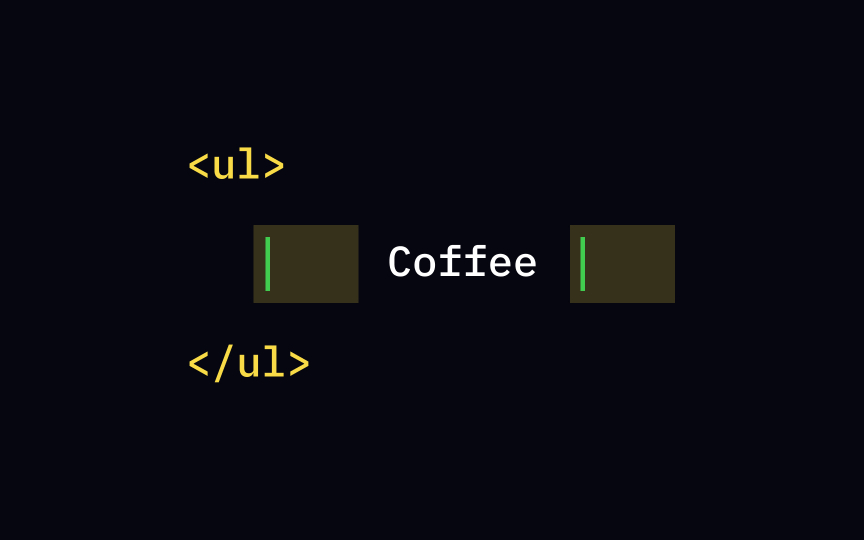 Using the <li> tag
