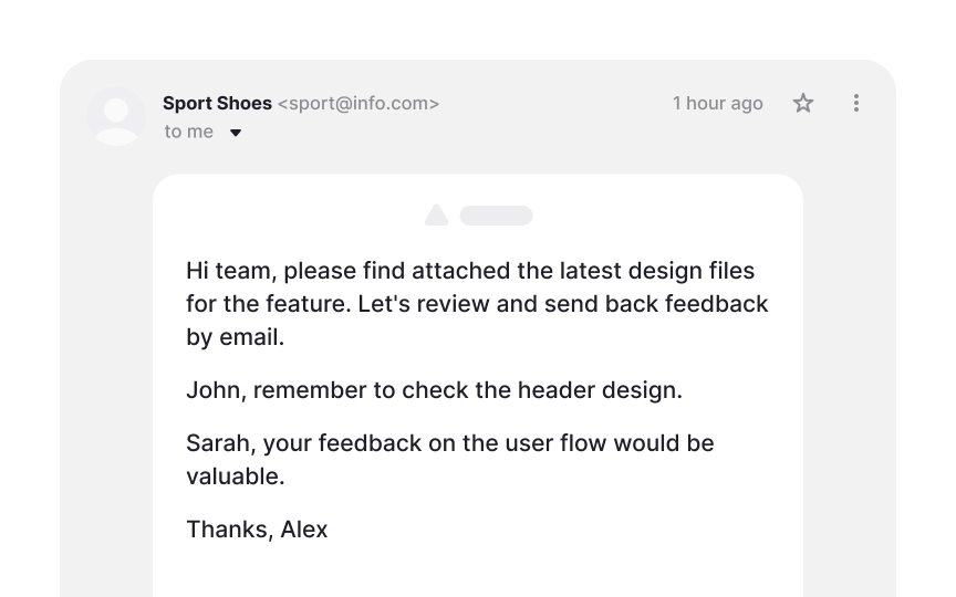 Utilize design collaboration platforms Bad Practice