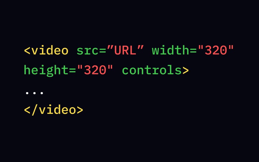 The <video> tag