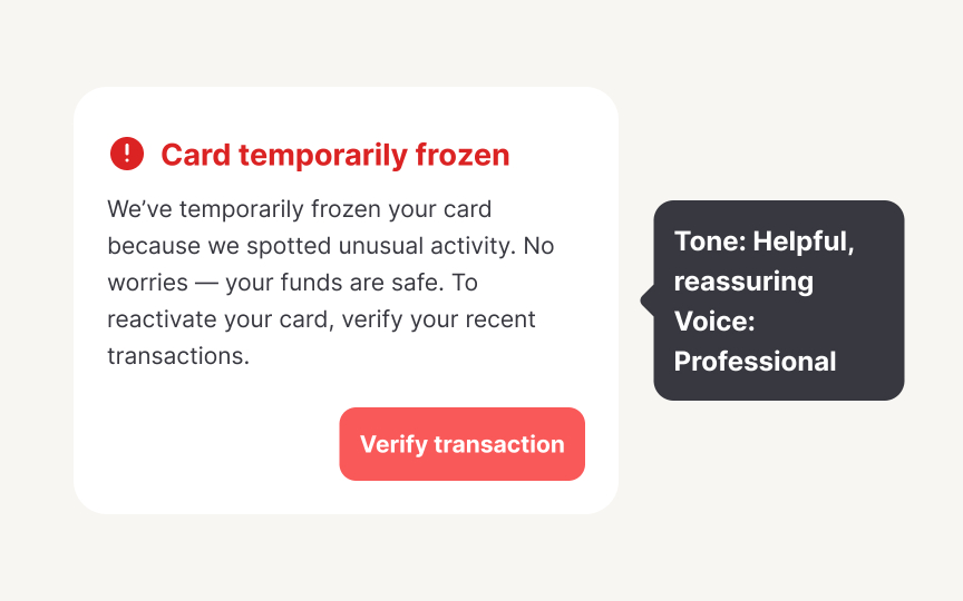 Voice and tone guidelines