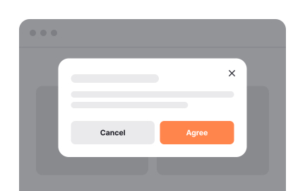 Provide visible options to close the modal