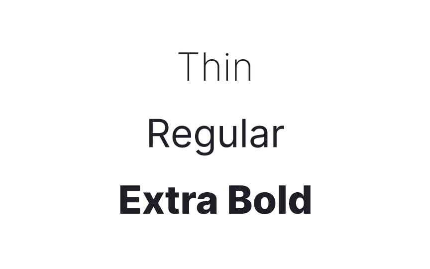 Font weight