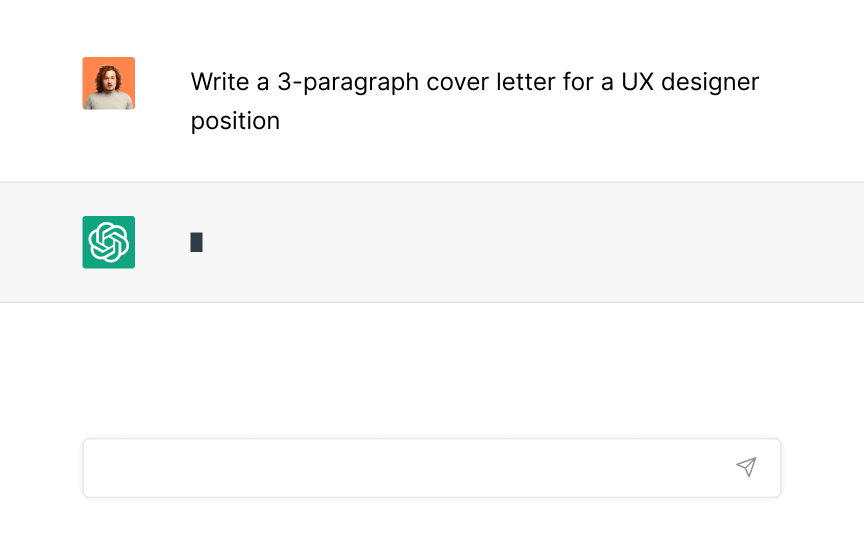 Write a cover letter Bad Practice