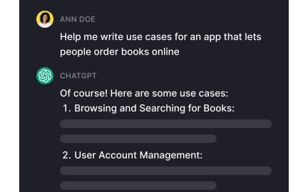 Writing use cases