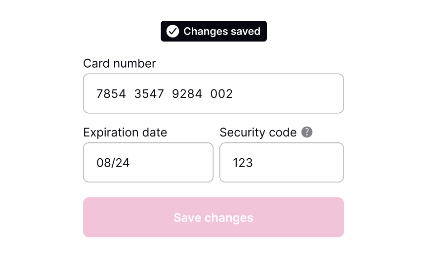 Add two-step verification when changing sensitive information Bad Practice