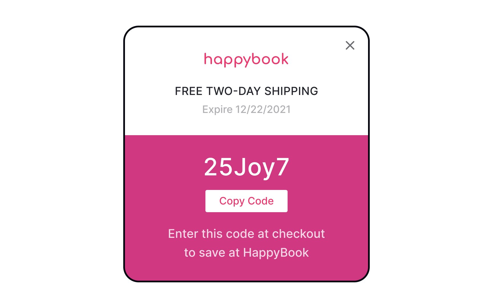 Free 2 day shipping promo code best sale