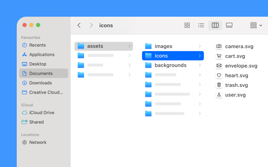 Asset organization systems