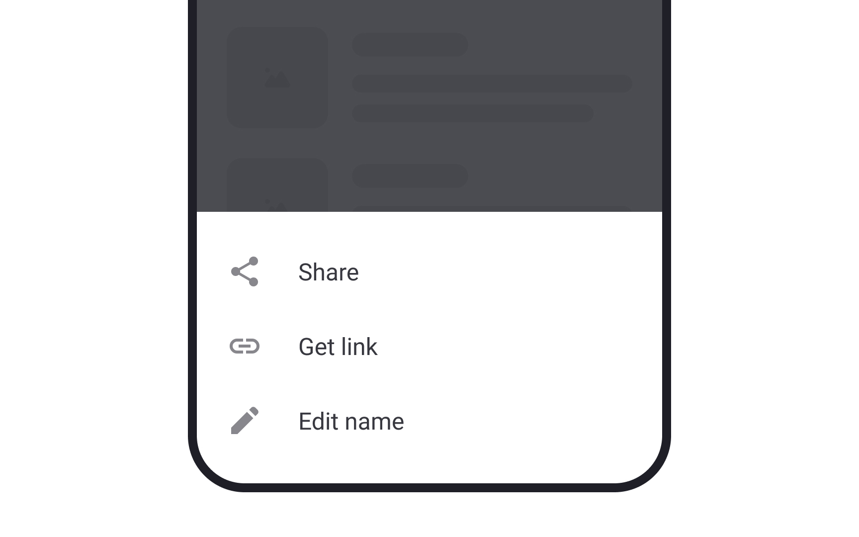 iOS vs. Android bottom sheets Uxcel