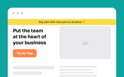 Don't overload the landing page