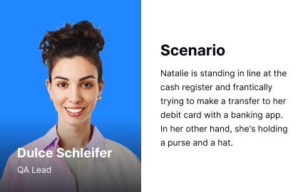 Create scenarios for personas