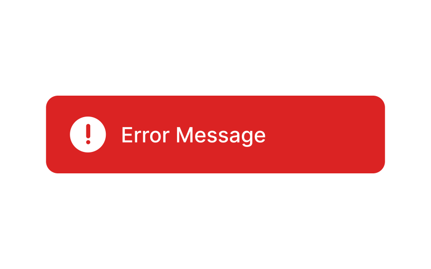 Error alert