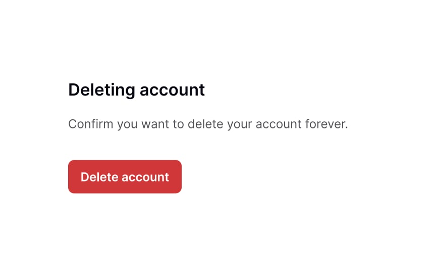 Deleting Account Lesson | Uxcel