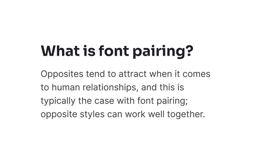 Font pairing and hierarchy assessment Best Practice