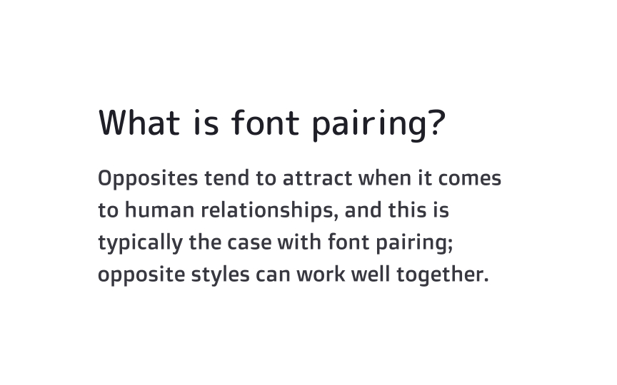 Font pairing and hierarchy assessment Bad Practice