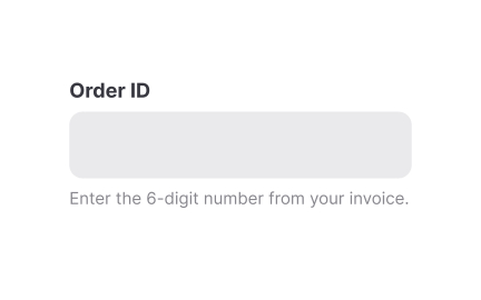 Provide concise but meaningful helper text