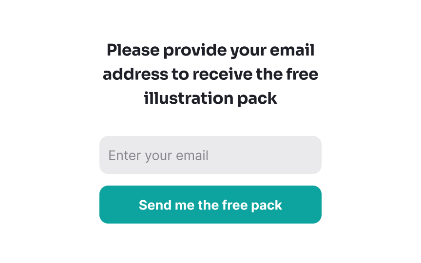 Integrate the brand’s voice Bad Practice