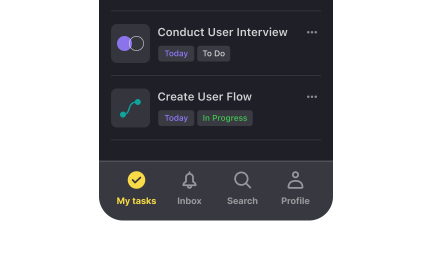 Main app navigation