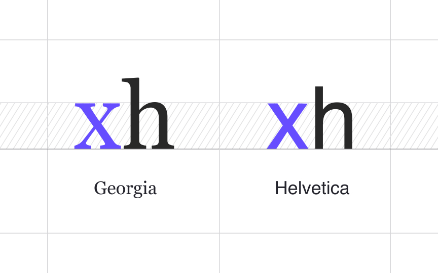 Matching x-heights