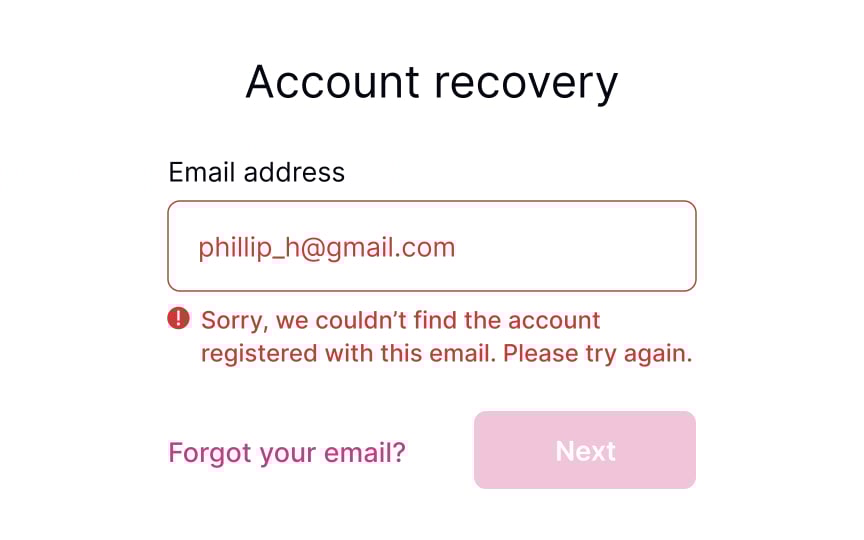 Meaningful error messages Best Practice