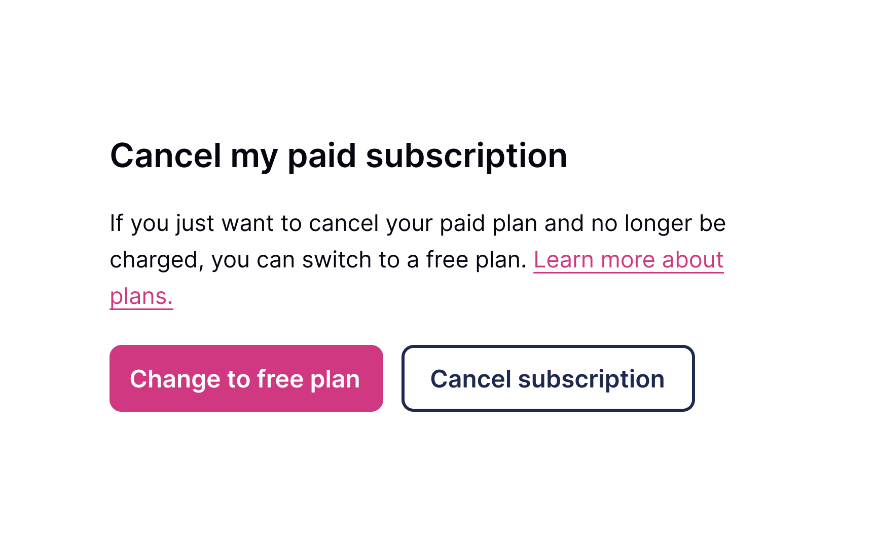 Canceling Subscription Lesson | Uxcel