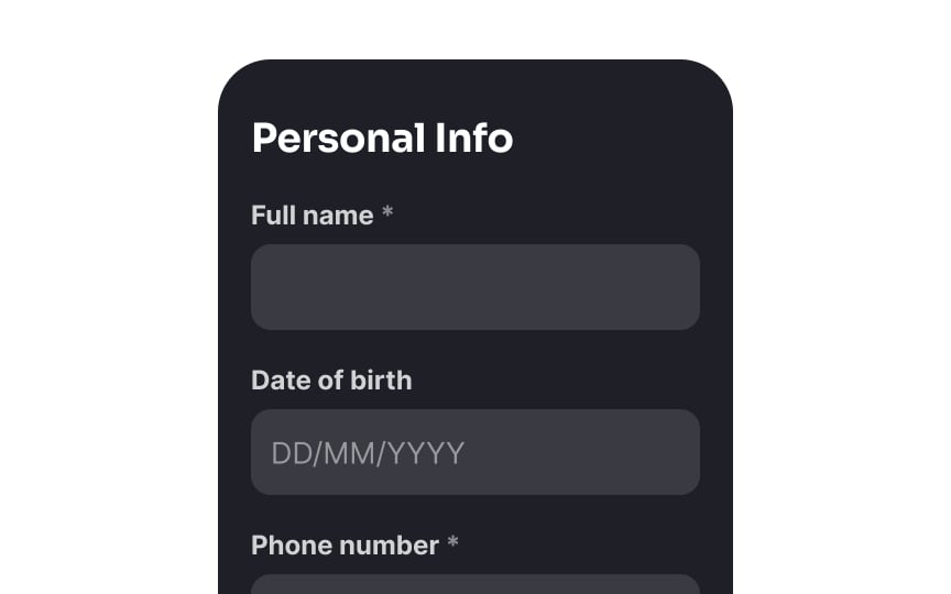 Indicate required and optional fields Bad Practice