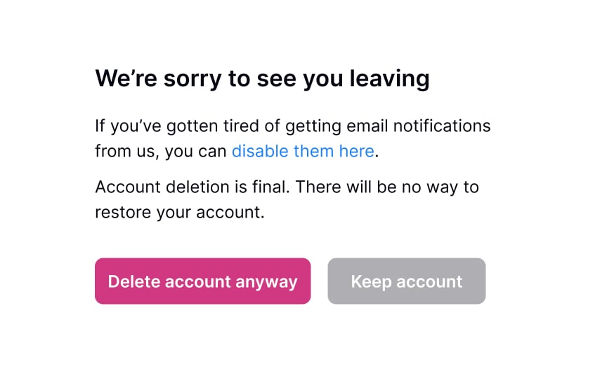 Preserve goodwill Best Practice