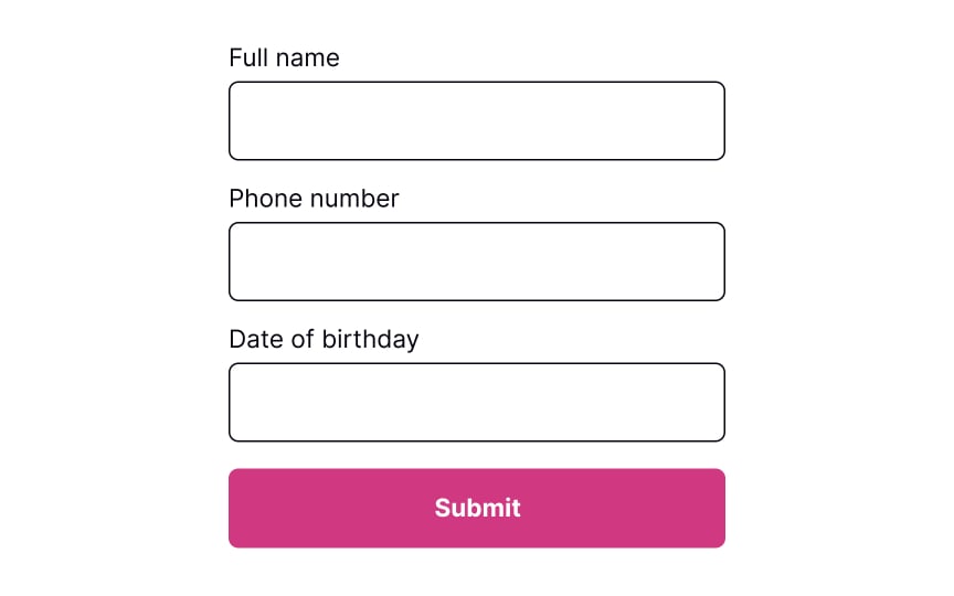 Provide input masks to avoid errors Bad Practice
