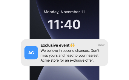 Push notifications