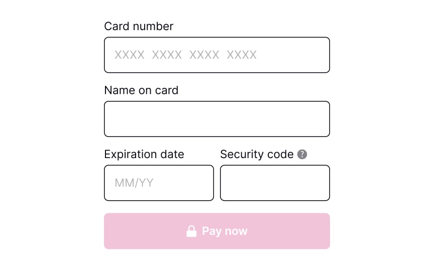 Request payment details Best Practice