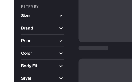 Showcase the most popular filter options upfront